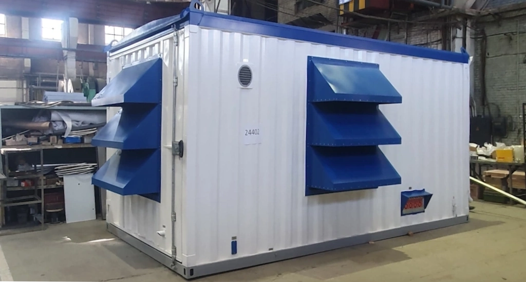 Дизельный генератор 0,4 кВ Yuchai в утепленном контейнере 320 квт