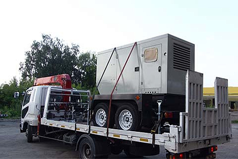 Доставка клиенту передвижной дизельной электростанции ЭТРО на прицепе